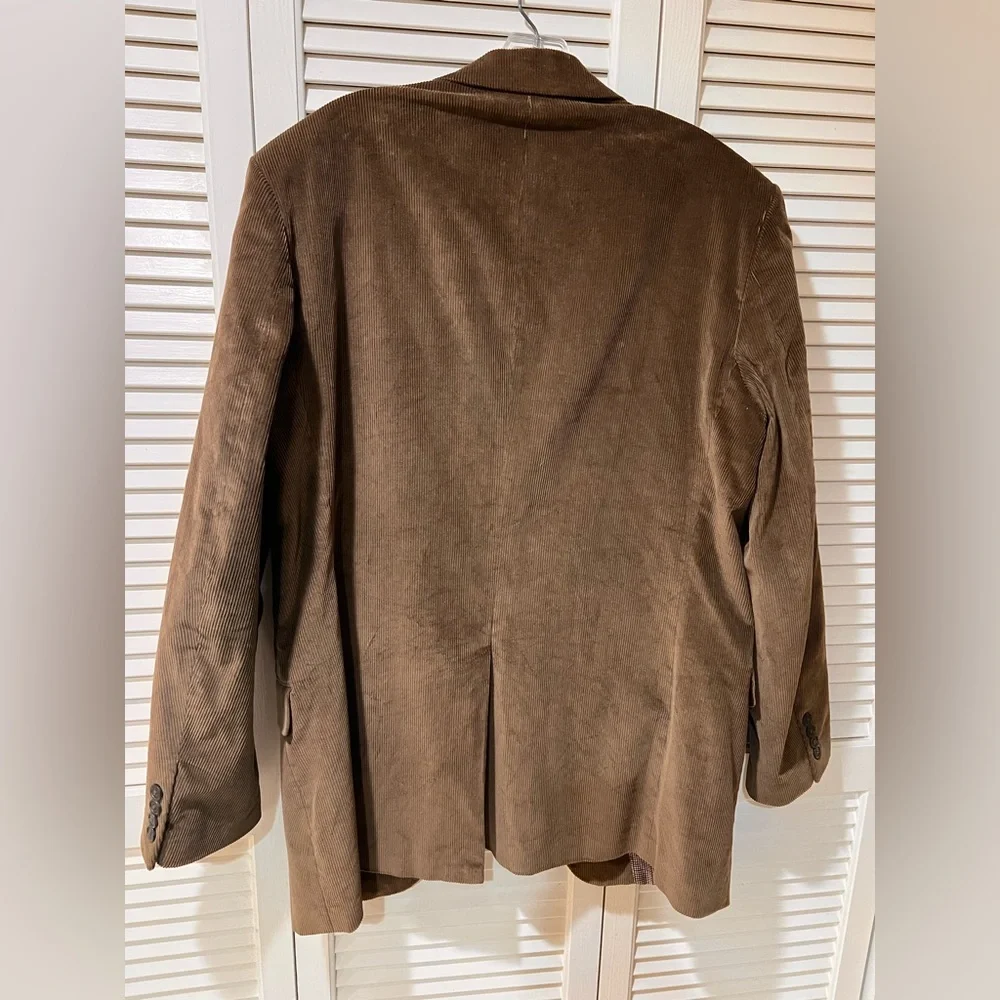 Vintage Saddlebred Corduroy Brown Blazer 42L NWOT